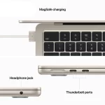 مشخصات لپتاپ اپل مدل Apple MacBook Air 2022 MLY13 رم 8 حافظه 256